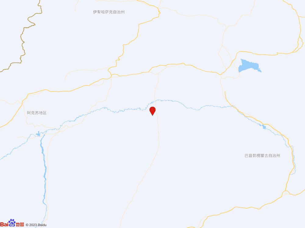 新疆巴音郭楞州尉犁县（北纬40.88度，东经84.15度）发生3.1级地震
